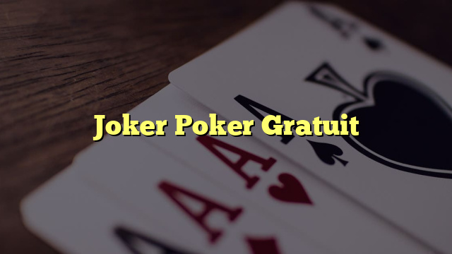 Joker Poker Gratuit